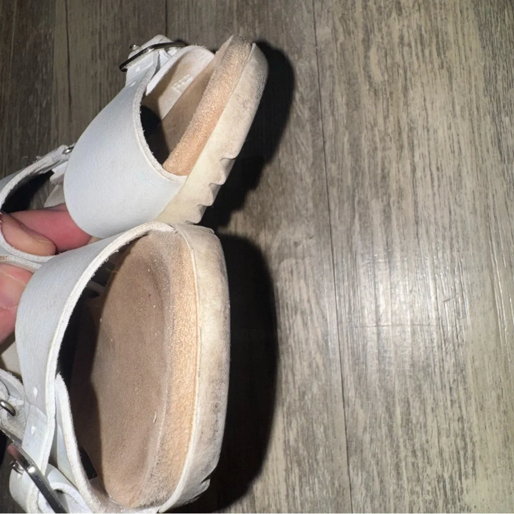 ☀️6/$20☀️ Cat & Jack Kids White Sandals with Buckles